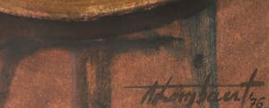 Achille Lombaert - Gouache, Indringen - Ingelijst kopen? Bied vanaf 1!