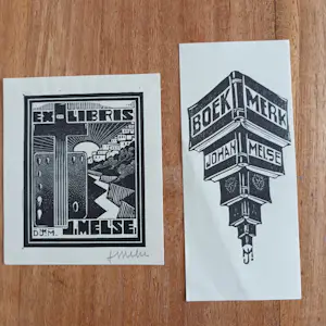 Johan Melse - "Stilte over Zeeland" met extra 2 stuks Ex Libris waarvan 1 gesigneerd kopen? Bied vanaf 36!