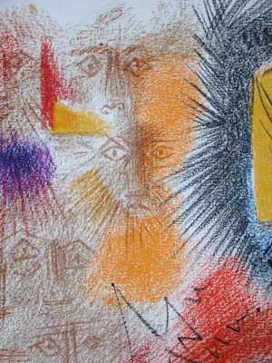 AcheterAndre Masson - Sterren en gezichten - 1972 - Originele litho? Enchérissez de 120!
