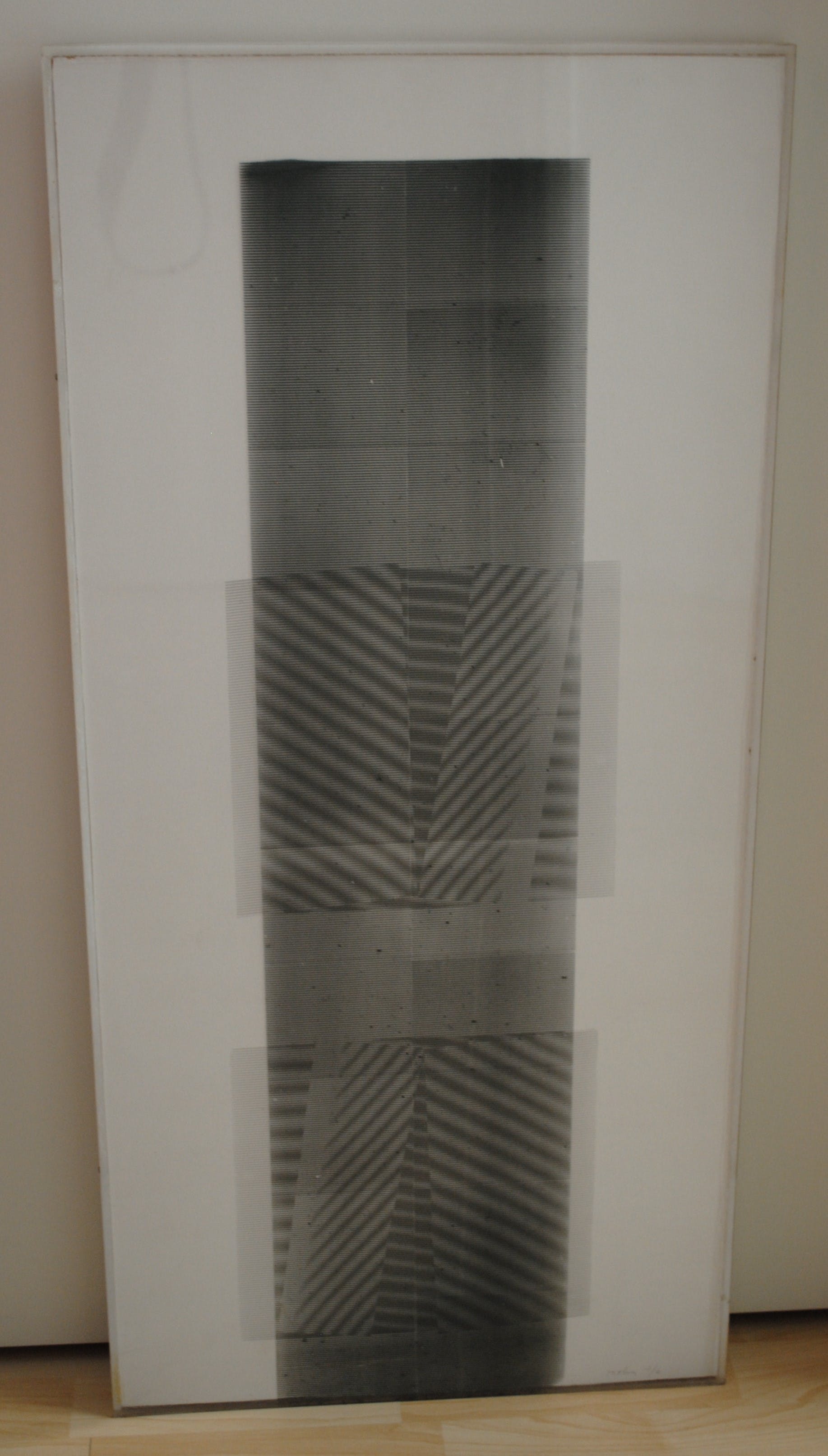 Lei Molin - Vroege zeefdruk op perspex rond 1970 - 3/6 - in originele lijst kopen? Bied vanaf 375!