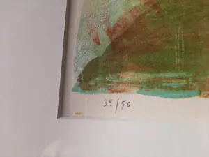 Jeroen Hermkens - Litho, Jemen, Hababa - Ingelijst kopen? Bied vanaf 70!