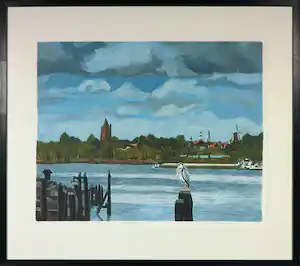 Valentin Bakardjiev - Zeefdruk, Dalem - Ingelijst vendu pour 40€ !