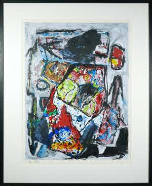 Jacques Doucet - Zeefdruk, Été à Saint-Christol - Ingelijst (Groot) verkocht voor € 150!