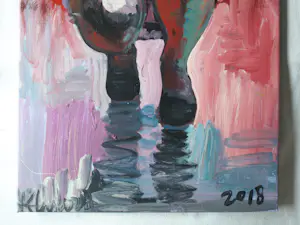Peter Klashorst - Acrylverf op doek , Mathilda – 120 x 50 cm - 2018 kopen? Bied vanaf 250!