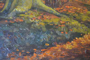 Jan Kruysen - Landschap, ingelijst in antieke lijst. kopen? Bied vanaf 200!