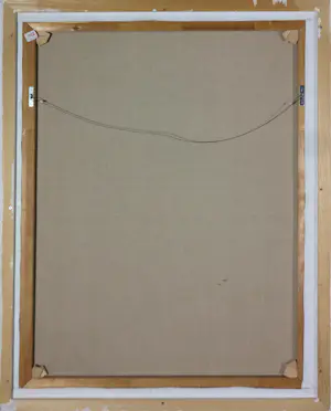 Henk Kraayenzank - Gemengde techniek (olieverf, collage) op doek, Zonder titel - Ingelijst kopen? Bied vanaf 250!