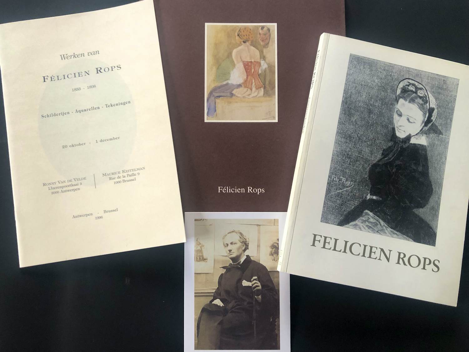 Felicien Rops - drie boeken en kaart kopen? Bied vanaf 35!