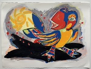 John Lie a Fo - kleurenlitho - zonder titel - 1994 kopen? Bied vanaf 70!