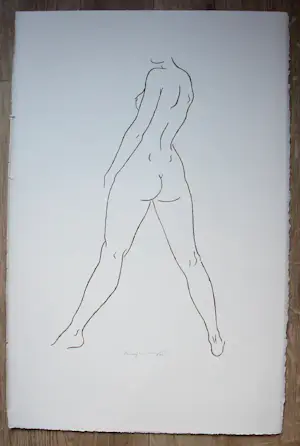 Harry van Kuyk - Zeefdruk: naakt - 1996 kopen? Bied vanaf 150!