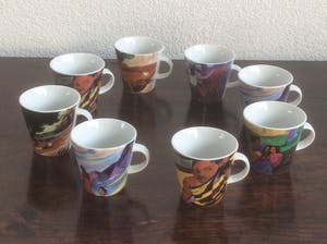 Niet of onleesbaar gesigneerd - ACHT “GAUGUIN” ESPRESSO KOPJES kopen? Bied vanaf 1!
