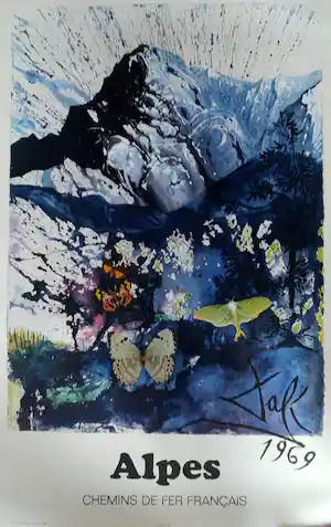 Buy Salvador Dali - France : Les Alpes (grand modèle)? Bid from 99!