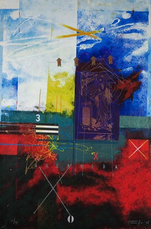 Piotr Konkel - Zeefdruk en collage, Andromeda kopen? Bied vanaf 1!