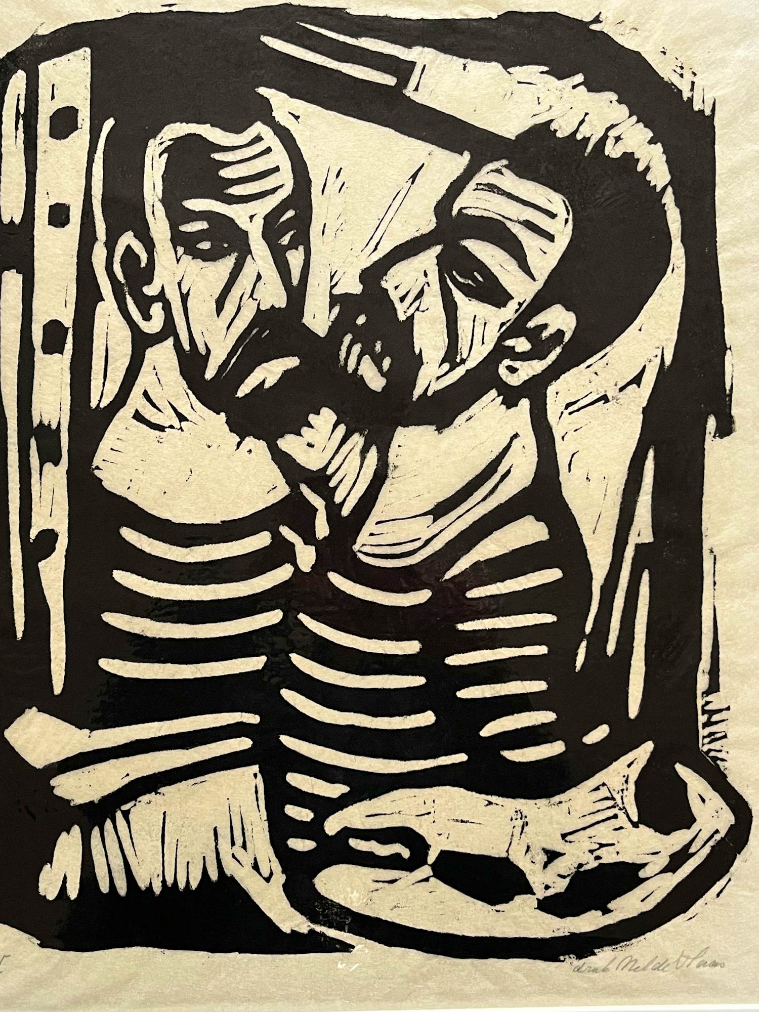 Aad de Haas - DUBBEL ZELFPORTRET (druk Nel de Haas) kopen? Bied vanaf 75!