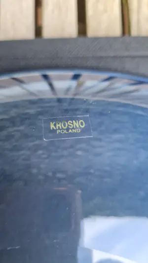 Krosno Glass S.A. - Kobaltblauwe ovalen schaal kopen? Bied vanaf 30!