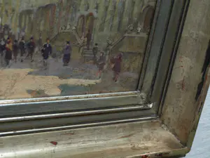Sophus Levinsen - Olieverf op board , ingelijst , De Grote Markt in Brussel kopen? Bied vanaf 250!