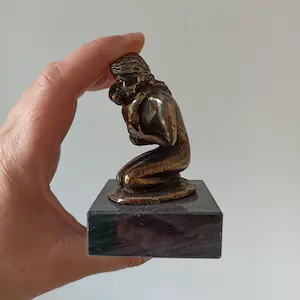 Corry Ammerlaan - Beeldje op marmeren voet, moeder en kind / Artihove kopen? Bied vanaf 1!