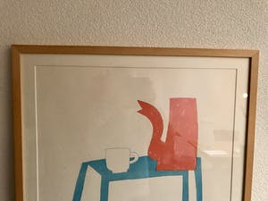 Klaas Gubbels - Rode kan, witte kop en blauwe tafel kopen? Bied vanaf 450!