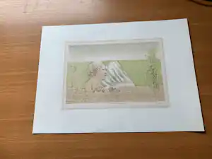 Co Westerik - Litho Vrouw voor Landschap 1981-1982 verkocht voor € 205!