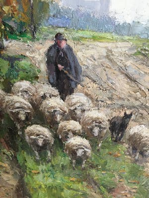 Victor Wagemaekers - plattelands tafereel kopen? Bied vanaf 300!