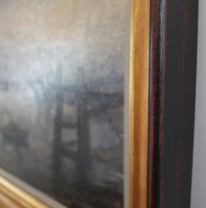 Jules Lentrein - Vissersbootje bij staketsel bij valavond kopen? Bied vanaf 250!