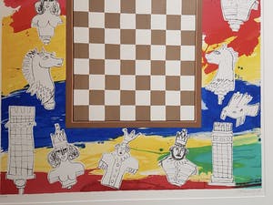 Corneille - Zeer grote kleurenlitho handgesigneerde gedateerd 1990 en genummerd 225/250 kopen? Bied vanaf 220!