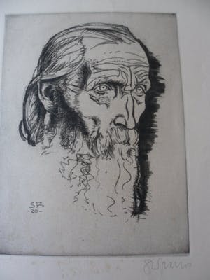 Sepp Frank - Ets. Titel. "Apostel Markus". kopen? Bied vanaf 15!