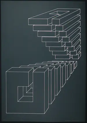 Harry Karssen - Lot van twee zeefdrukken, Z.T. Abstractie kopen? Bied vanaf 1!