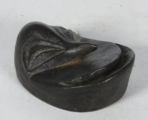 Brons (Onbekend) - Klein bronzen etnografisch masker (vogelmasker) kopen? Bied vanaf 1!