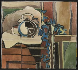 Teunis van Donselaar - Olieverf op doek, Stilleven met klok kopen? Bied vanaf 35!