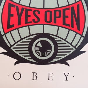 Buy Shepard Fairey - Eyes Open? Bid from 1!