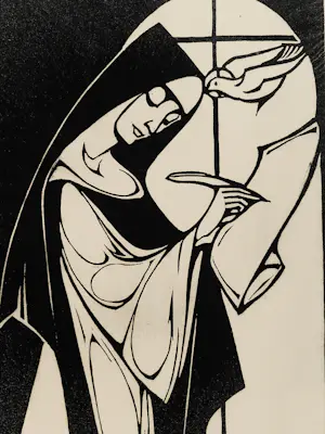 Frans van Noorden - in 1932 gemaakte monochrome houtsnede "devotie" potloodgesigneerd kopen? Bied vanaf 32!