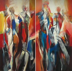 Peter Meijer - Acryl op doek, Tweeluik 'Ecce Homo I & II' (Zeer groot) kopen? Bied vanaf 1000!