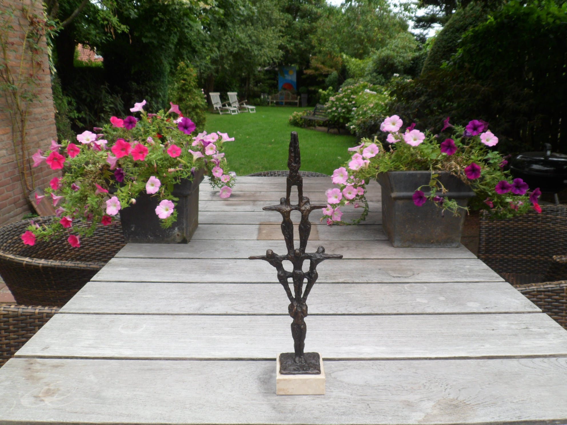 John Bier - De acrobaten.Brons beeld.Inclusief sokkel. kopen? Bied vanaf 115!