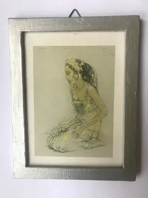 Willem Gerard Hofker - Balinees meisje gekleed in een Kabaya kopen? Bied vanaf 75!