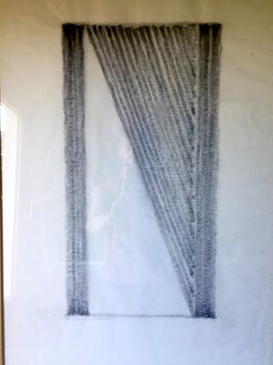 Henk de Looper - "Compositie met Driehoek" - Tekening, Ingelijst kopen? Bied vanaf 65!