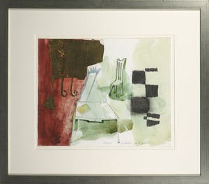 Maarten van der Laag - Gemengde techniek op papier, Boterham III - Ingelijst kopen? Bied vanaf 20!