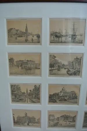 Niet of onleesbaar gesigneerd - Zestien Stadsgezichten & Brochure 'Herinnering aan Amsterdam' 1883 kopen? Bied vanaf 1!