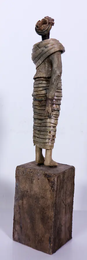 Jikke van de Waal-Bijma - Keramiek, Lot van 7 beelden (Figuren) kopen? Bied vanaf 250!