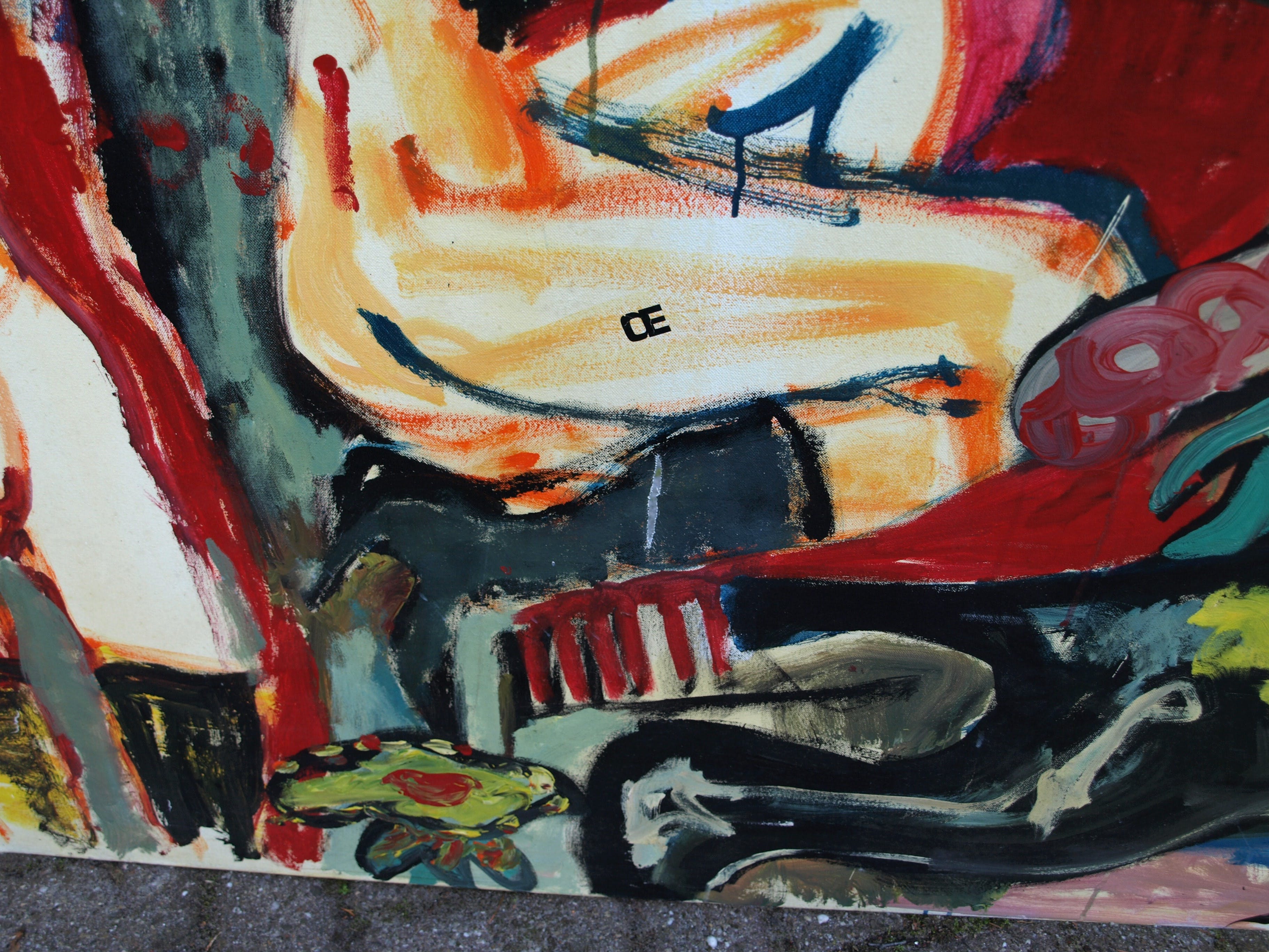 Peter Klashorst - Acrylverf op doek – “Billen” – Zeer GROOT - ca. 1995 kopen? Bied vanaf 1!