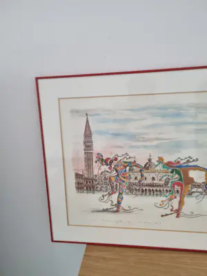 Niet of onleesbaar gesigneerd - Gianfranco missiaja, harlekijnen , venetië kopen? Bied vanaf 1!