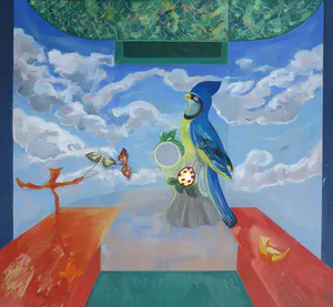 Nuray Atas - Olieverf op doek, Pechvogel in glorie - Ingelijst (Zeer groot) kopen? Bied vanaf 1!