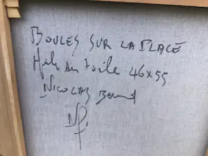 Niet of onleesbaar gesigneerd - Boules sur la place. kopen? Bied vanaf 1!