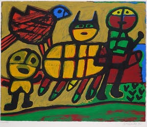 Corneille - Zeefdruk, Tribu - Ingelijst kopen? Bied vanaf 180!