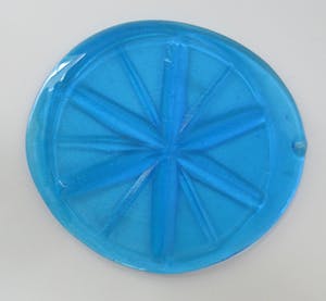 Chris Sjogren - Blauwe Suncatcher model 1714 - Lindshammar glas kopen? Bied vanaf 1!