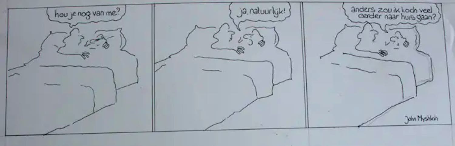 Toon van Driel - Pentekening: "Hullie" kopen? Bied vanaf 40!