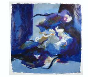 Peter Munnik - Zeefdruk, Z.T. Blauw (Groot) verkocht voor € 50!