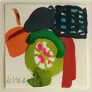 Jurjen de Haan - Aquarel - abstract - 1999 - ingelijst verkocht voor € 80!