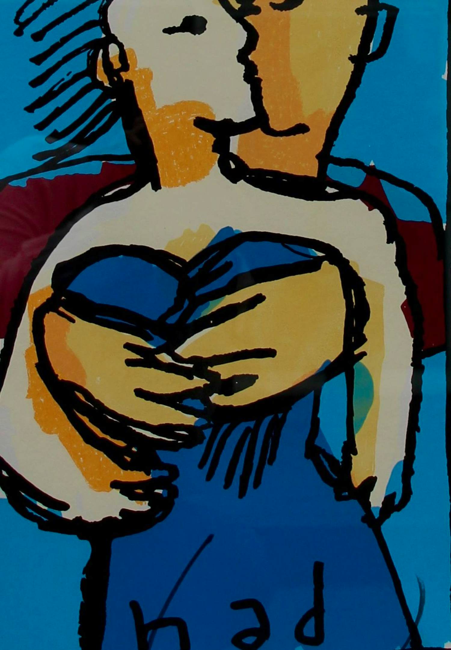 Herman Brood - ingelijste zeefdruk: Als ik jou niet had(nette lijst!) kopen? Bied vanaf 595!