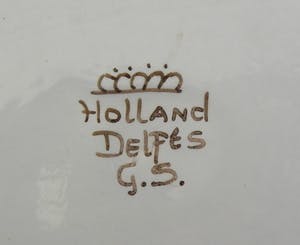 Curiosa - Delfts Holland G.S. bakje met deksel kopen? Bied vanaf 1!