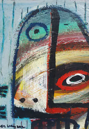 Henk Vierveijzer - Olieverf 'Teder' - Ingelijst kopen? Bied vanaf 245!